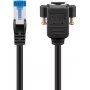 Goobay CAT 6A prailginimo kabelis, S/FTP (PiMF), juodas (65642)