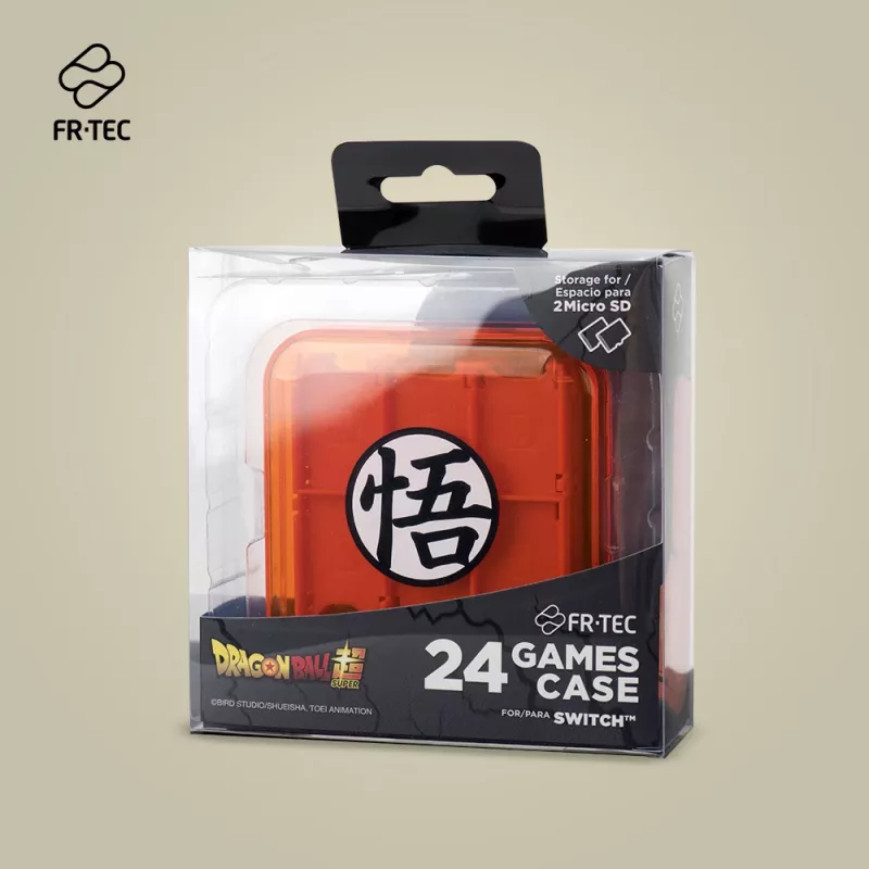 Dėklas žaidimų kasetėms FR-TEC Dragon Ball Super Nintendo Switch Orange
