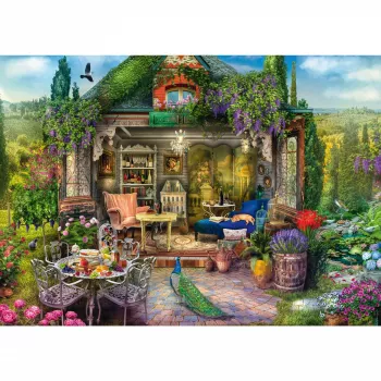 Dėlionė Garden House Happiness in the Vineyards, 1000 dalių