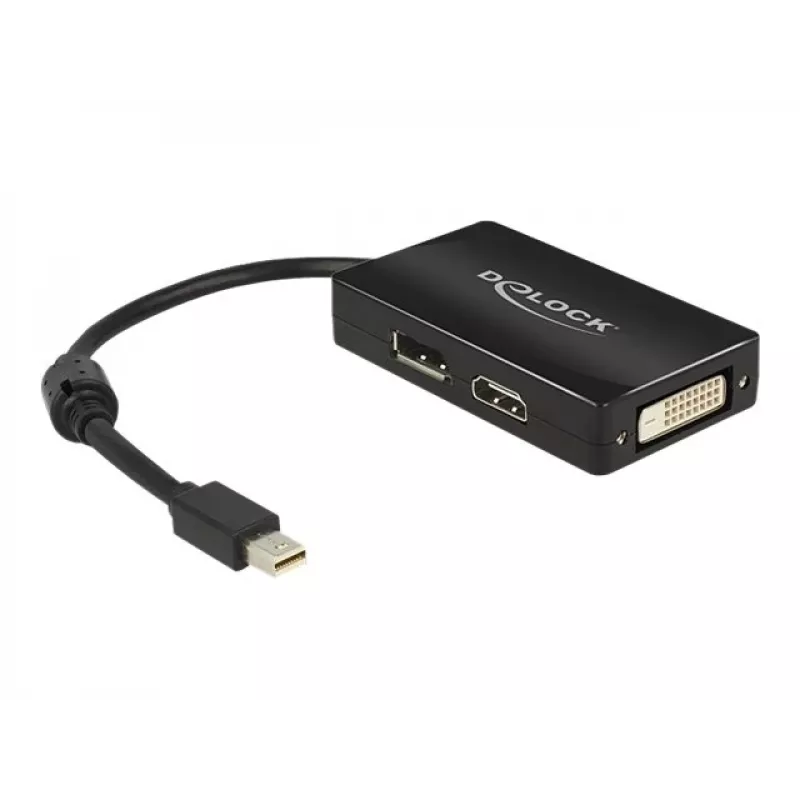 Laidas DeLOCK 0,16 m Mini DisplayPort → DisplayPort / HDMI / DVI-D adapteris