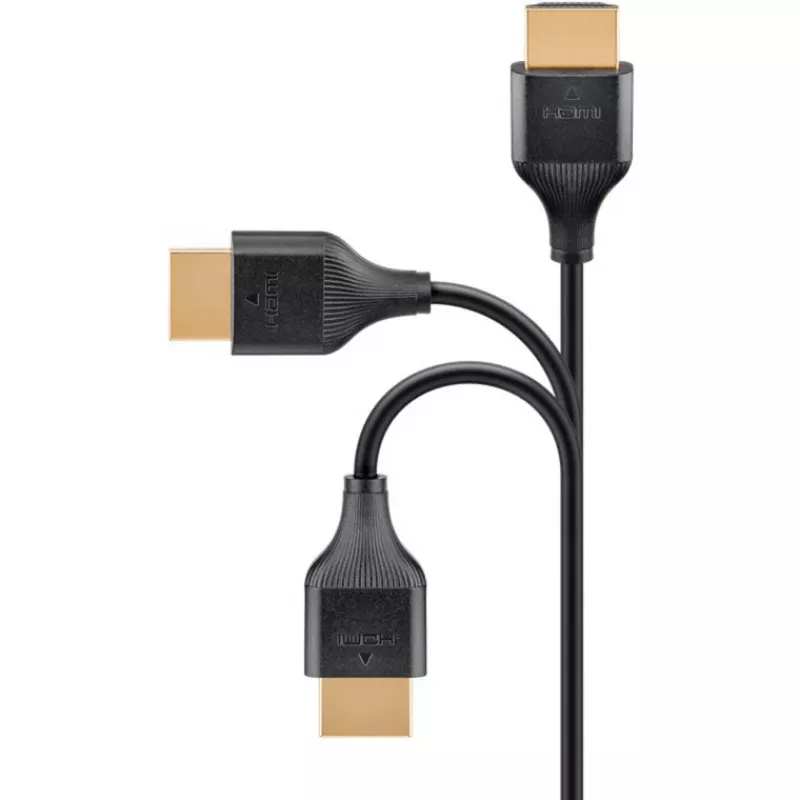 Goobay HDMI 2.0 laidas 5 m A tipo kištukas – A tipo kištukas 18 Gbit/s juodas