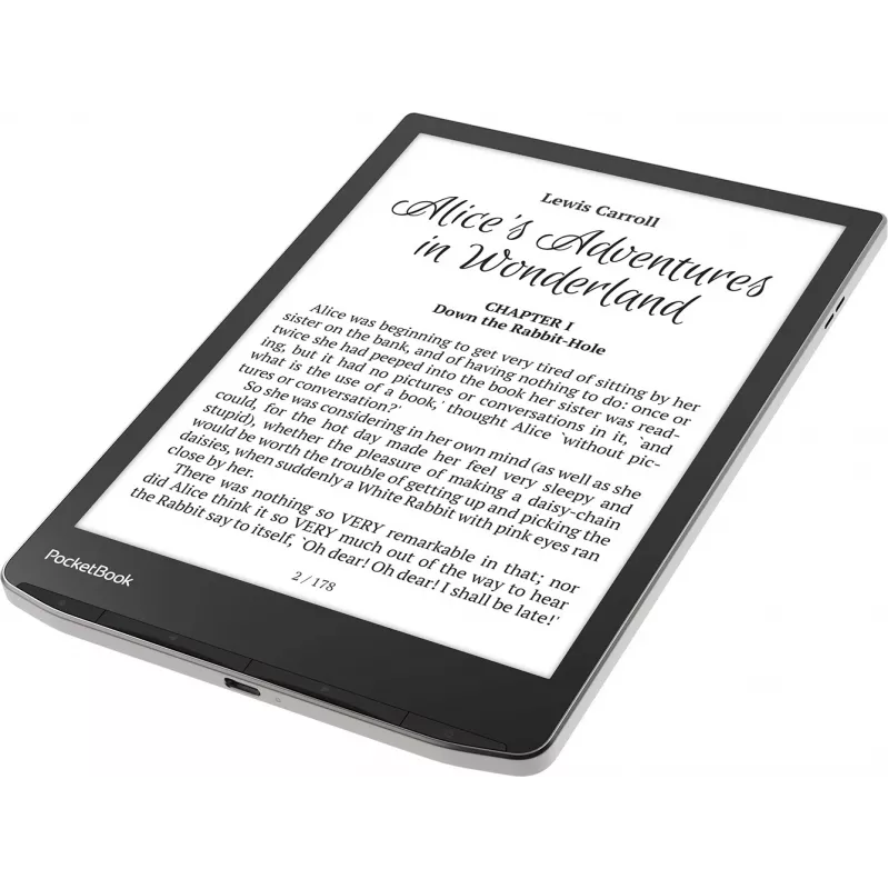 E-knygų skaitytuvė PocketBook InkPad 4 7,8 colio E Ink Carta, 32 GB, Wi‑Fi, juoda/sidabrinė