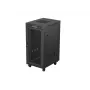 Laisvai pastatomas serverio spintos korpusas LANBERG FF01-6824-23BL 24U 600×800 mm IP20 Juodas