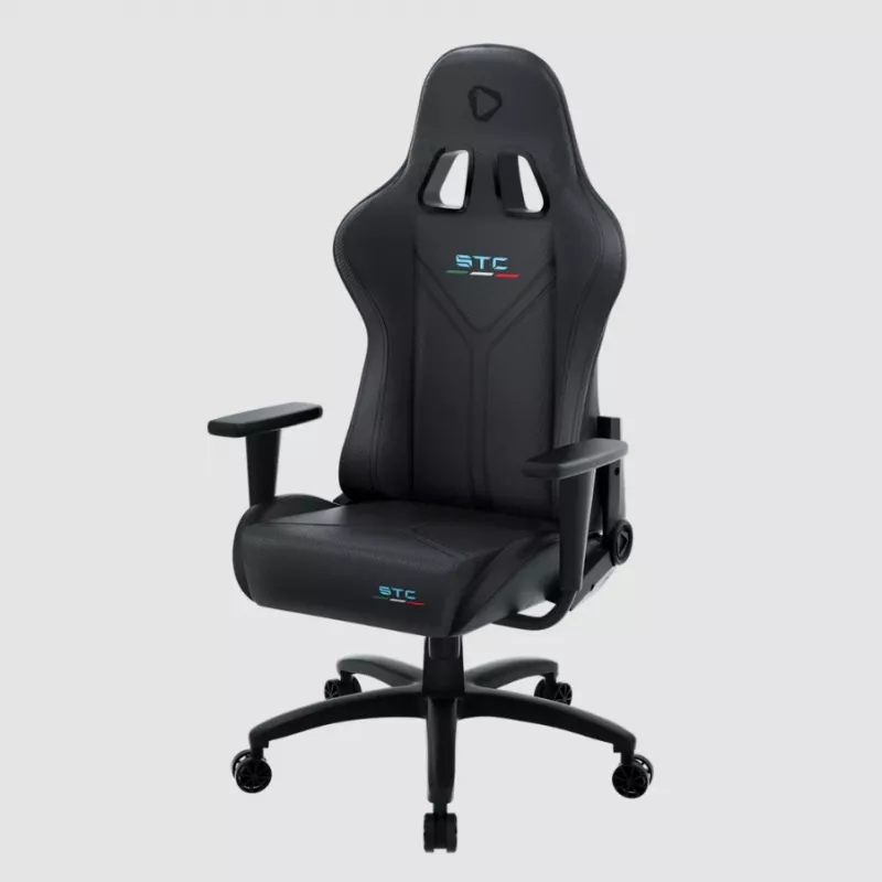 Žaidimų kėdė Onex STC Tribute Hardcore Black – ergonomiška PC/konsolės sėdynė su reguliuojamu aukščiu ir atlošimu