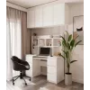 KUBA Rašomasis stalas komplektas + Extension Piece, baltas