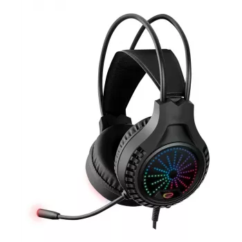 Ausinės žaidimams ESPERANZA EGH5000 — viršugalvinės, USB 2.0, 20–20 000 Hz, 32 Ω, 105 dB, 1,5 m laidas, boom mikrofonas