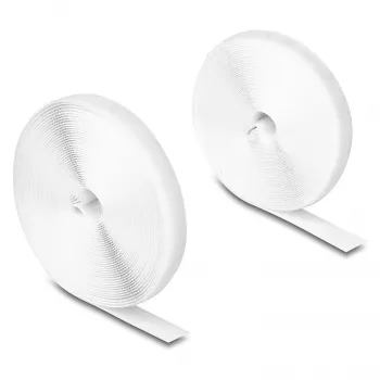 DeLOCK Heavy-duty lipnusis užsegimas 10 m x 20 mm baltas