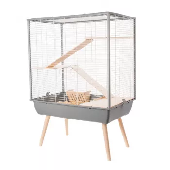 Narvas Zolux Cage Neo Cozy stambiems graužikams H80, pilka spalva