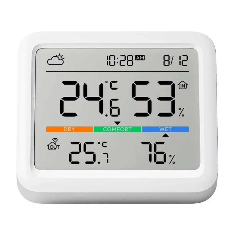 SwitchBot Meter Pro Baltas LCD temperatūros ir drėgmės jutiklis 0