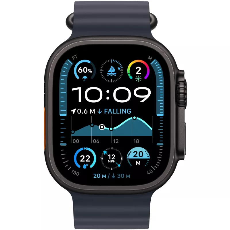 Apple 49 mm vandenyno juostos prailginimas Navy Black Titanium Finish