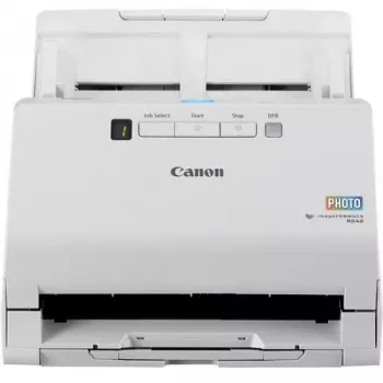 Canon imageFORMULA RS40 nuotraukų ir dokumentų skaitytuvas, 600 x 600 DPI, 40 ppm, 30 ppm, pilkų atspalvių, vienspalvis, lakštų padavimo, baltas