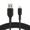 BELKIN PVC USB kabelis USB-A – Lightning, 1 m, juodas