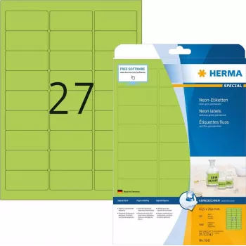 Lipdukų pakuotė Herma 5143 Green