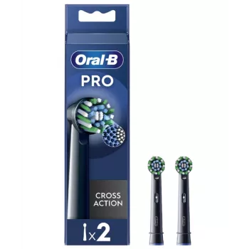 Oral-B EB50BRX-2 CrossAction Pro keičiamos galvutės, juodos, 2 vnt.