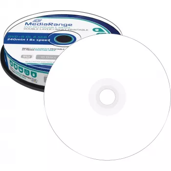 DVD+R DL MediaRange MR468 8.5 GB 8x Baltas rašalinis spausdinimui 10 vnt. ant veleno