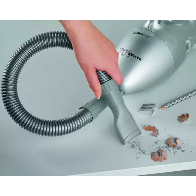 Clatronic HS 2631 rankinis dulkių siurblys pilkas, su dulkių maišeliu
