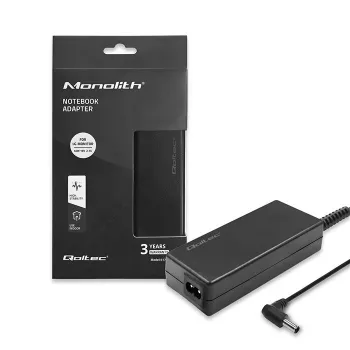 Maitinimo adapteris QOLTEC 51775 40W 19V 2,1A monitoriams, juodas, 1,75 m laidas