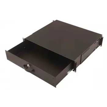 Užrakinamas klaviatūros stalčius su dokumentų saugykla Digitus DN-19 KEY-2U-SW