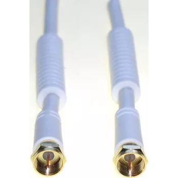 Koaksialinis kabelis e&p elektrik handels FA 205 G L, F‑F jungtimis, 5 m, baltas