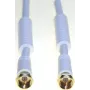 Koaksialinis kabelis e&p elektrik handels FA 205 G L, F‑F jungtimis, 5 m, baltas