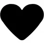 Figūrinis perforatorius WEDO Heart Shape pilkai oranžinis
