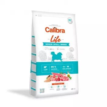 Sausas šunų ėdalas Calibra Dog Life Senior Small Breed Lamb 1,5 kg