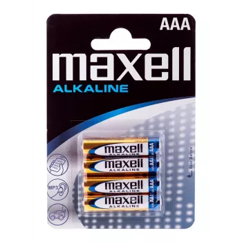 Baterija šarminė Maxell LR-03 AAA, 4 vnt., vienkartinė