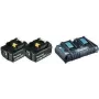 Makita DC18RD - Akumuliatoriaus įkroviklis + 2 akumuliatoriai - Li-Ion - 5 Ah - 90 Wh - skirtas Makita DHR263Z, DHR263ZJ, DHR264Z, DHR264ZJ, DUH651Z, DUR364LZ (197629-2)