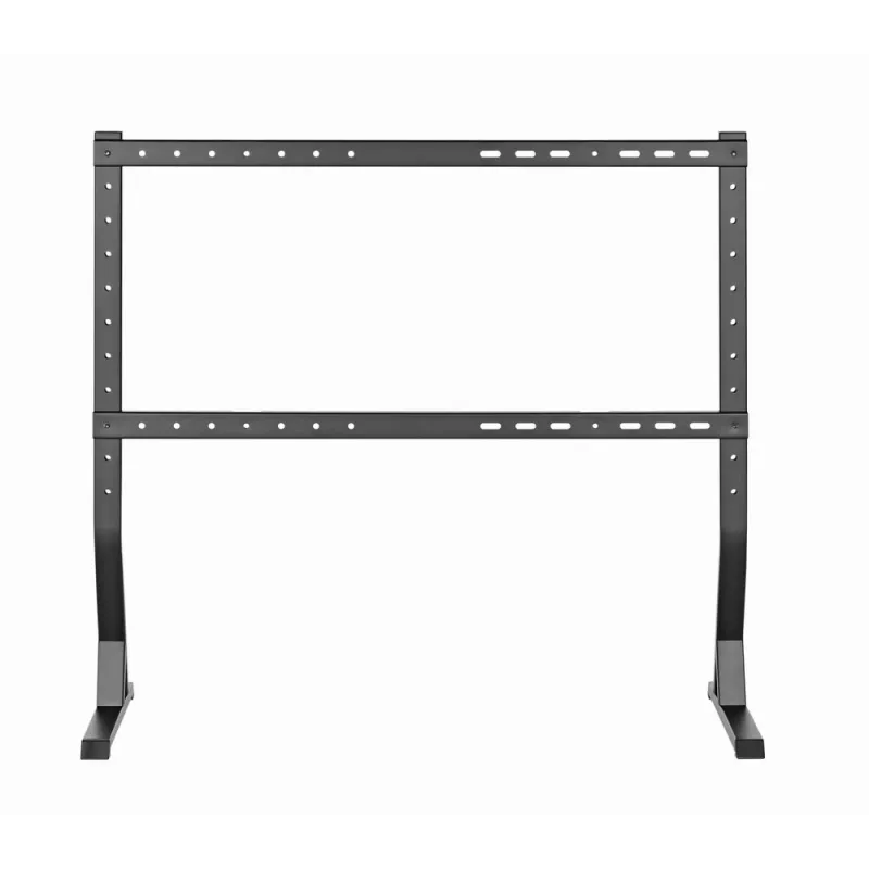Ant grindų TV stovas GEMBIRD TVS-D90F-01 45–90 colių televizoriams, plieninis, fiksuoto aukščio, VESA 200x200–800x400, maks. apkrova 60 kg, 970×800×525 mm