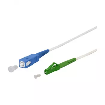 METZ CONNECT OpDAT jungiamasis laidas SC UPC/LC APC OS2 baltas 151P7EOJA20E – vienmodis šviesolaidinis kabelis