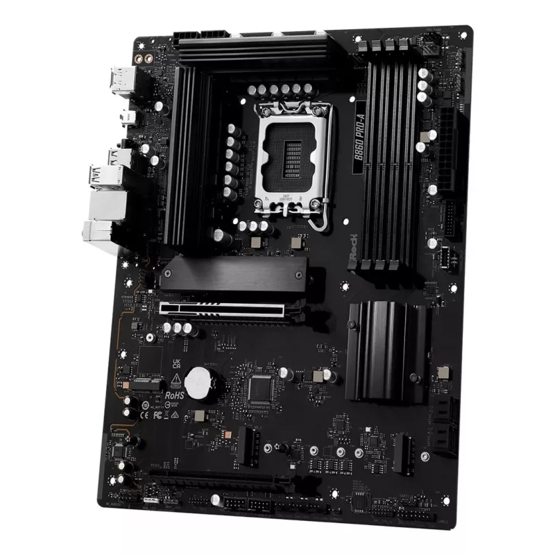 Motininė plokštė ASRock B860 Pro-A — Intel B860 ATX, LGA 1851, DDR5, 4x DIMM, 256 GB, 2,5 Gb LAN, 1x M.2, 4x SATA III