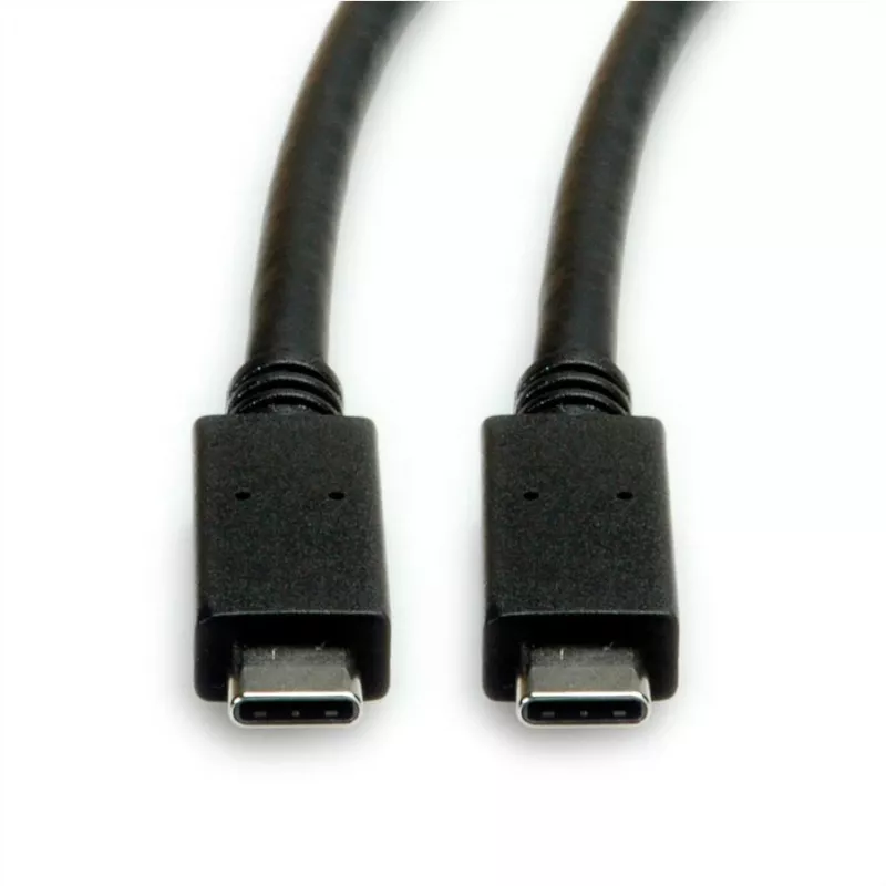 USB kabelis ROLINE 11.02.9056 0,5 m USB 3.2 Gen 2 10 Gbit/s USB C juodas