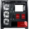 LC-Power korpusas MidiTower 715B juodas USB3.2 / Audio be maitinimo šaltinio SEAMLESS_X LC-715B-ON