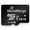 MediaRange MR945 microSDXC atminties kortelė 128GB UHS-I Class10 su SD adapteriu juoda