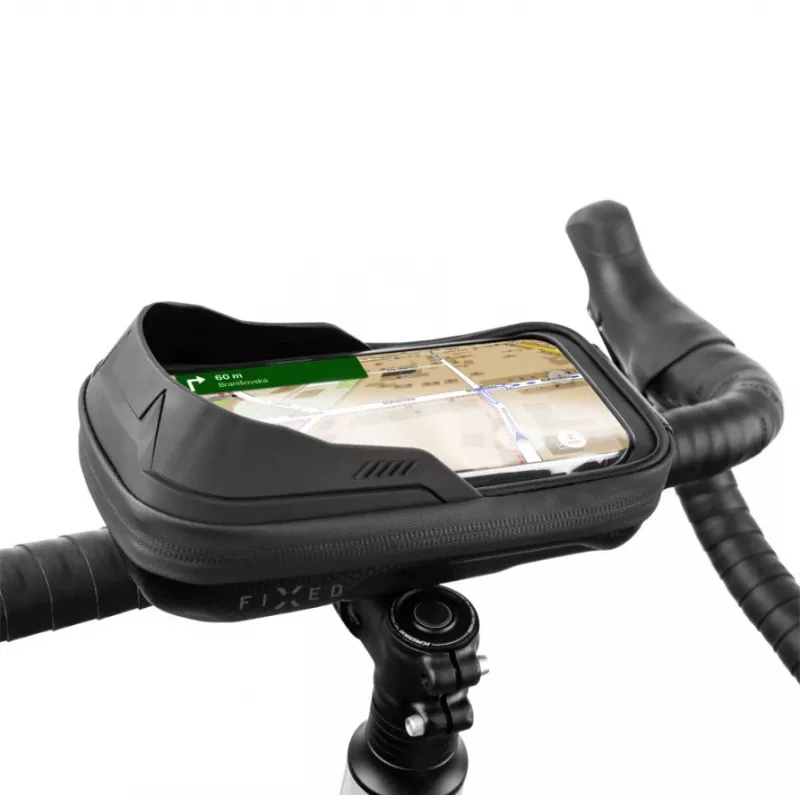 Dėklas dviračiui telefonui FIXED FIXBIB2-BK – iki 6,8 colio, tvirtinimas prie vairo