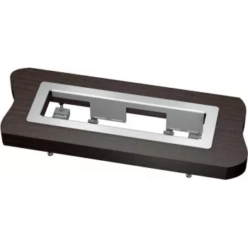 Kindermann 4-fold - Rahmen für Anschlüsse - Tisch montierbar, oberflächenbündig montierbar - eloxiertes Aluminium