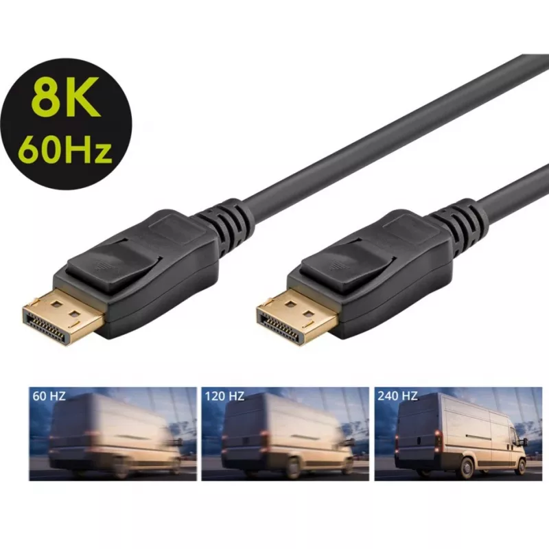 DisplayPort kabelis Goobay 74779 3 m Juodas G-Sync FreeSync