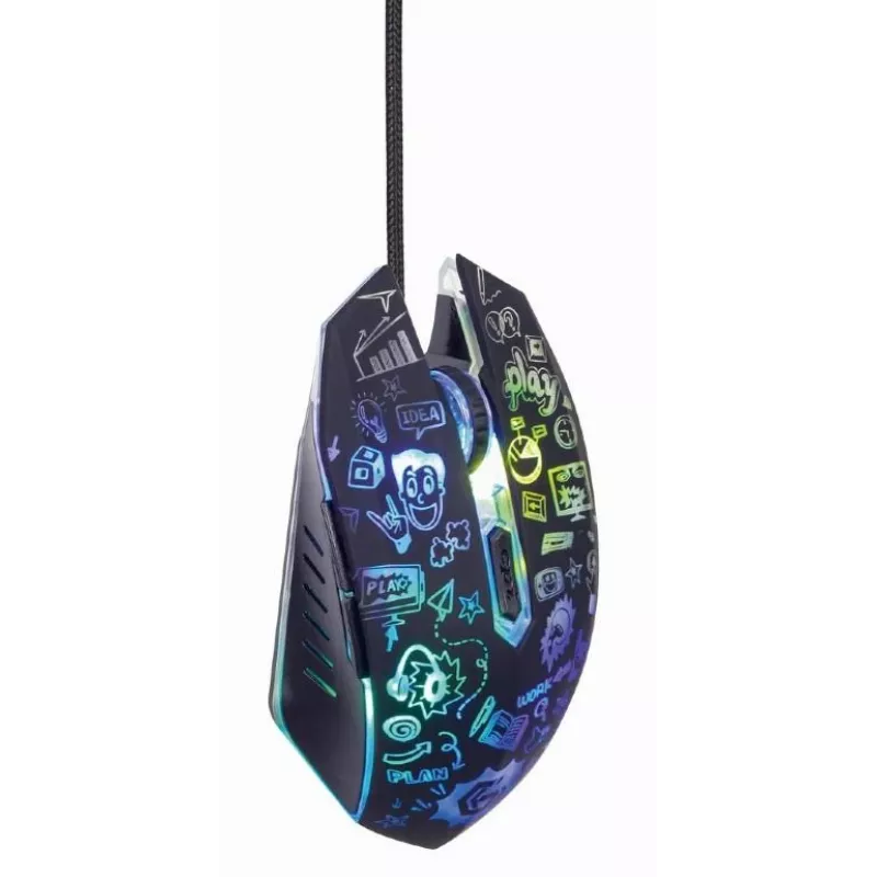 Pelė USB Optinė Juoda Gembird MUS-6B-GRAFIX-01