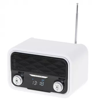Nešiojamas radijas Adler AD 1185 – FM, Bluetooth 4.0, MP3, SD kortelė, AUX, 1800 mAh baterija, LCD ekranas, mikro-USB įkrovimas