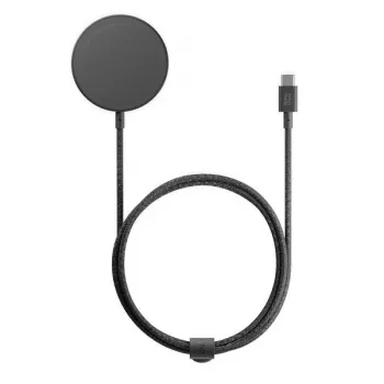 Belaidis stovas-įkroviklis native union Snapstand Qi2 USB 1,5 m laidas Juoda