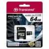 Flash atminties kortelė Transcend 64GB MicroSDXC UHS-I TS64GUSDU1
