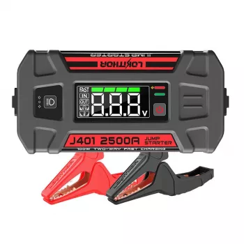 Automobilio užvedimo starteris Lokithor J401 2500A, Powerbank 20000mAh