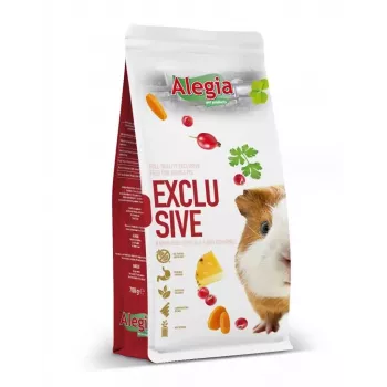 Sausas ėdalas jūrų kiaulytėms Alegia Exclusive 700 g – daržovių skonio, be grūdų, be cukraus, be glitimo