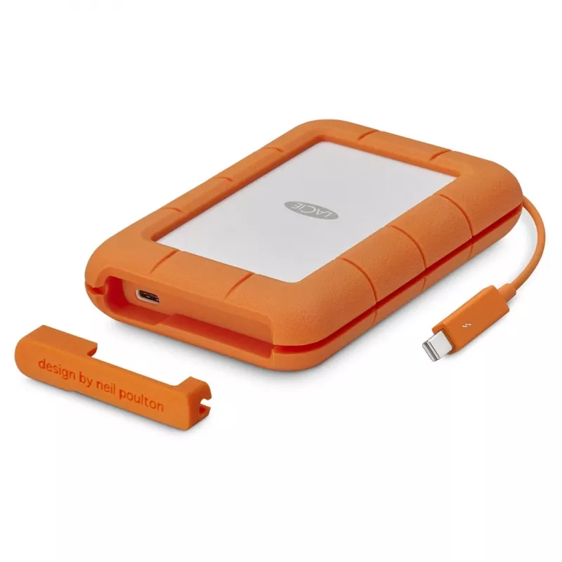 LaCie Rugged USB-C išorinis kietasis diskas 5 TB USB Type-C 3.2 Gen 1 (3.1 Gen 1) pilkai geltonas