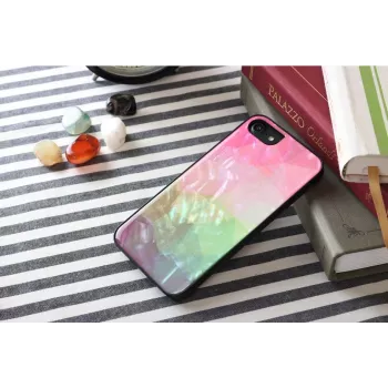 Apsauginis dėklas telefonui iKins Apple iPhone 8/7 su vandens gėlių raštu, juodas