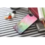 Apsauginis dėklas telefonui iKins Apple iPhone 8/7 su vandens gėlių raštu, juodas