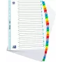 ELBA Mylar kortelių rodyklė, A-Z, 26 dalių, A4, 210 x 297 mm, spalvoti skirtukai (596581-20)