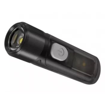 Rankinis žibintuvėlis Nitecore TIKI LE — 300 lm, įkraunamas per USB, polikarbonatas, IP66, atsparus smūgiams, 10,5 g, 55 mm, Juoda