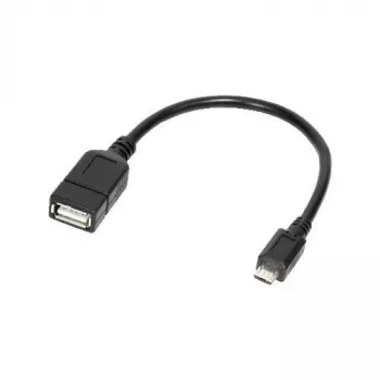 Logilink USB OTG adapteris išmaniesiems telefonams - USB A tipo (mot.) - Micro-USB B tipo (pat.) (USB 2.0) - 0,20 m - Juoda (AA0035)