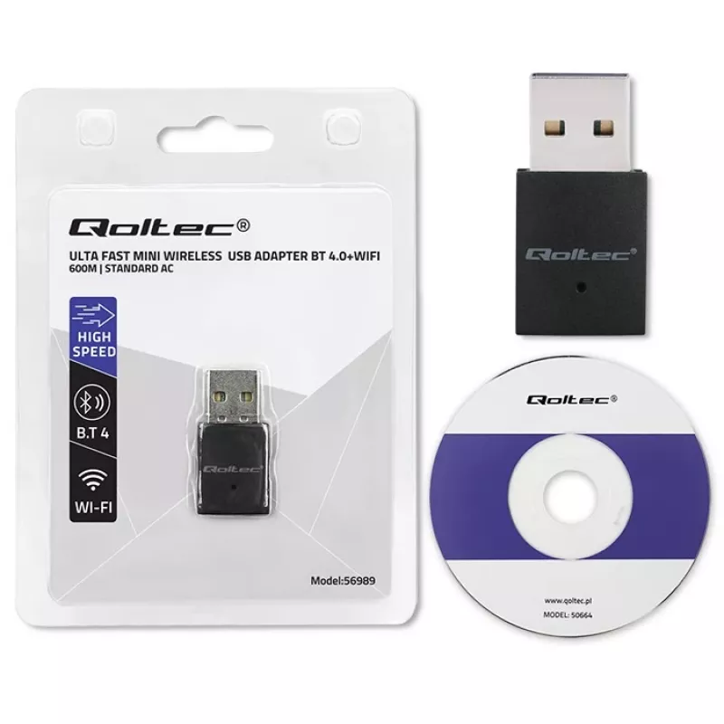 QOLTEC Ultra-Fast Mini Wi-Fi Wireless Adapter